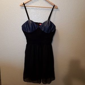 Tamar ( Braxton) Brand Dress with Faux Leather Top